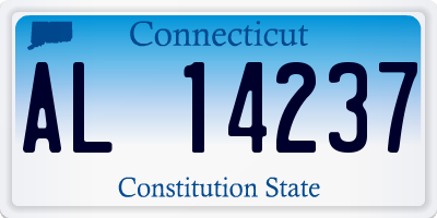 CT license plate AL14237