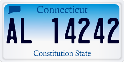 CT license plate AL14242