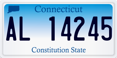 CT license plate AL14245