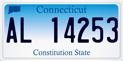CT license plate AL14253