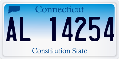 CT license plate AL14254