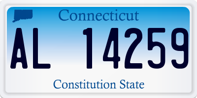 CT license plate AL14259
