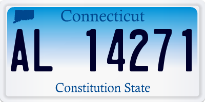 CT license plate AL14271