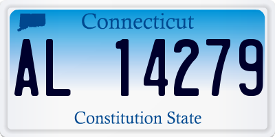 CT license plate AL14279