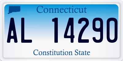 CT license plate AL14290