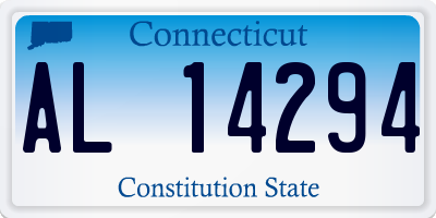 CT license plate AL14294