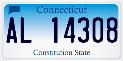 CT license plate AL14308