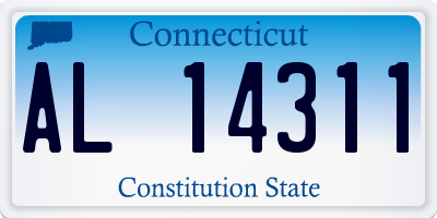 CT license plate AL14311