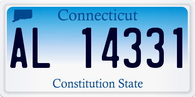 CT license plate AL14331