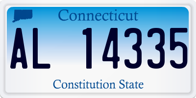 CT license plate AL14335
