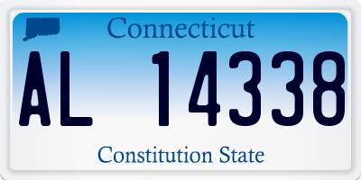 CT license plate AL14338
