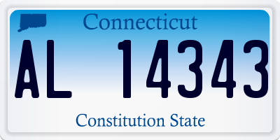 CT license plate AL14343