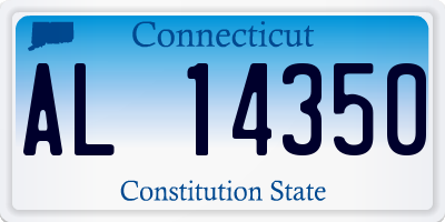 CT license plate AL14350