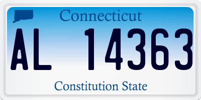 CT license plate AL14363