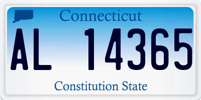 CT license plate AL14365