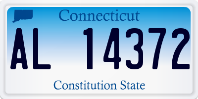 CT license plate AL14372