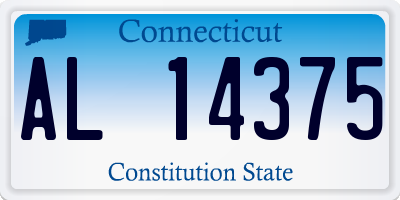 CT license plate AL14375