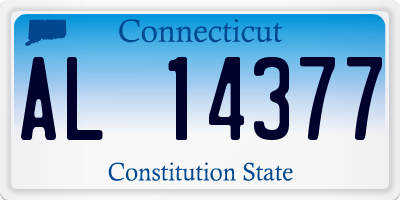 CT license plate AL14377