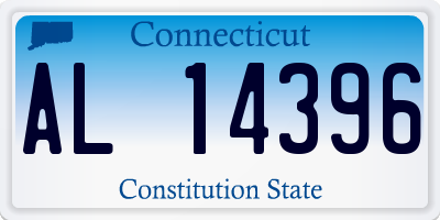 CT license plate AL14396