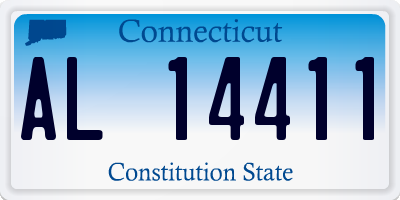 CT license plate AL14411