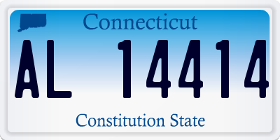 CT license plate AL14414