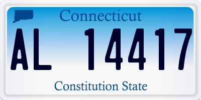 CT license plate AL14417