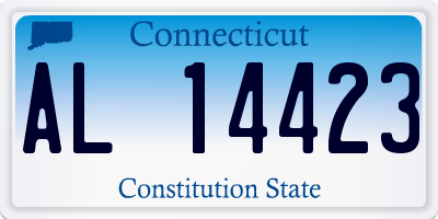 CT license plate AL14423