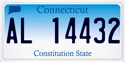 CT license plate AL14432
