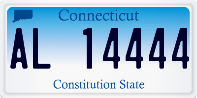 CT license plate AL14444