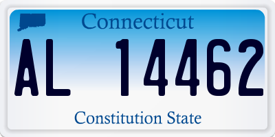 CT license plate AL14462