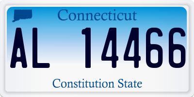 CT license plate AL14466