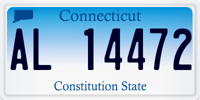 CT license plate AL14472