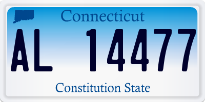 CT license plate AL14477