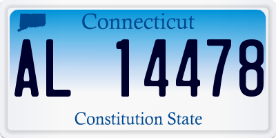 CT license plate AL14478