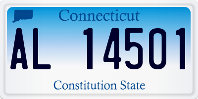 CT license plate AL14501