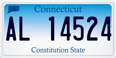 CT license plate AL14524