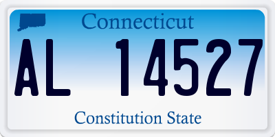 CT license plate AL14527