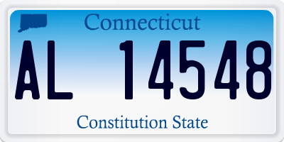 CT license plate AL14548