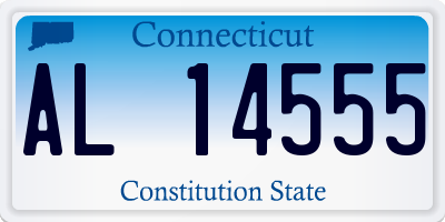 CT license plate AL14555