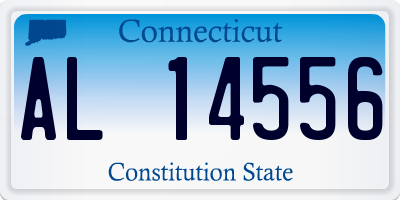 CT license plate AL14556