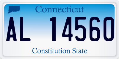 CT license plate AL14560