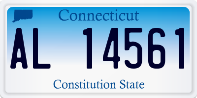 CT license plate AL14561