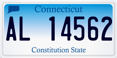 CT license plate AL14562