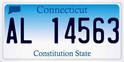 CT license plate AL14563