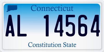 CT license plate AL14564
