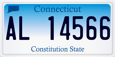 CT license plate AL14566