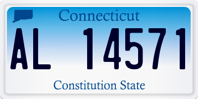 CT license plate AL14571