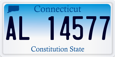 CT license plate AL14577