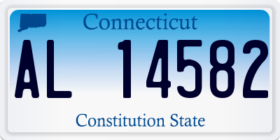 CT license plate AL14582