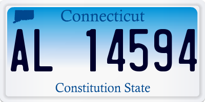 CT license plate AL14594